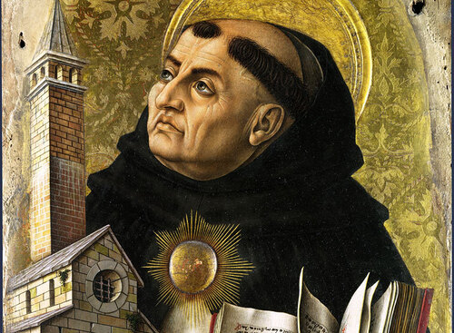 Thomas von Aquin / Gemälde von Carlo Crivelli 